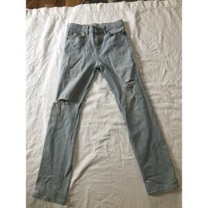 OLD NAVY boys distressed light wash, karate slim Jeans 14